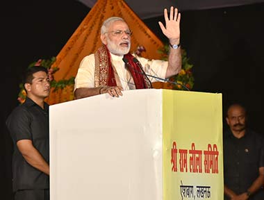 PM Modi Addressing Ramleela mahotsav in Lucknow