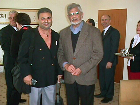 Rohit Kumar with Dr Arun Gandhi Rohit Kumar with Dr Arun Gandhi